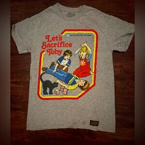 Retro A-Go-Go Gray Graphic Tee for Men